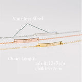 Personalized Baby ID Bracelet Stainless Steel Charm Name Bracelets For Children