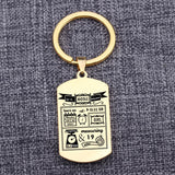 Personalized Newborn Stats Keychain Gift