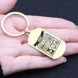 Personalized Newborn Stats Keychain Gift
