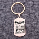 Personalized Newborn Stats Keychain Gift
