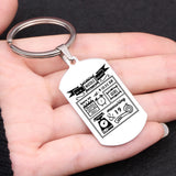 Personalized Newborn Stats Keychain Gift