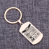 Personalized Newborn Stats Keychain Gift