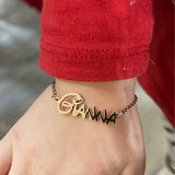 Personalized Kids Name Bracelet Girls Boys Stainless Steel Adjustable