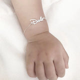 Personalized Baby Name Bracelet Stainless Steel Kids Bracelet