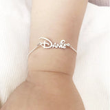 Personalized Baby Name Bracelet Stainless Steel Kids Bracelet