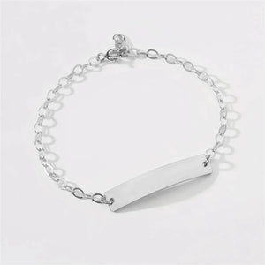 Personalized Baby Name Bracelet, Stainless Steel ID Bracelets for Kids