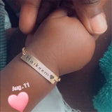 Personalized Baby Name Bracelet, Stainless Steel ID Bracelets for Kids