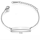 Personalized Baby Name Bracelet Stainless Steel Toddler Child ID Bracelet