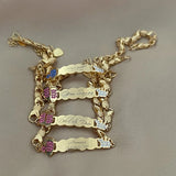 Personalized Baby Name Bracelets Crown Jewelry Bangle