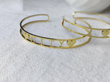 Personalized Bangle Bracelet Woman, Name Bracelet, Godmother Gift