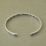 Engraved Dog Paw Prints Bangle Bracelet - Pet Memorial Gift