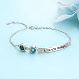 Personalized Bar Bracelet Silver Name Bracelets