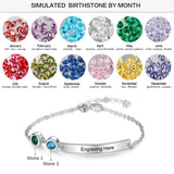 Personalized Bar Bracelet Silver Name Bracelets