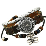 Personalized Beaded Leather Bracelet