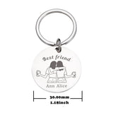 Custom Name Keychain for BFF Gift