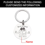 Custom Name Keychain for BFF Gift