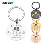 Custom Name Keychain for BFF Gift