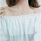925 Silver Star Crystal Choker Necklace for Women