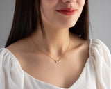Personalized Birth Date Necklace,Custom Dainty Pendant