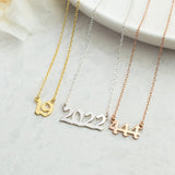 Personalized Birth Date Necklace,Custom Dainty Pendant