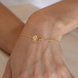 Personalized Birth Flower Bracelet - Best Birthday Gift For Women