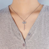 Personalized Birth Flower Necklace Name Necklace Stainless Steel