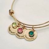 Personalized Birthstone Bracelet with Family Birthstones