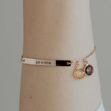Personalized Birthstone Bracelet Friendship Bracelet Sister Bridesmaid Jewelry