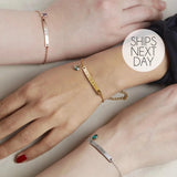 Personalized Birthstone Bracelet Friendship Bracelet Sister Bridesmaid Jewelry