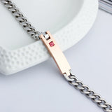 Personalized Birthstone Engrave Name Bracelet Lovers' Bracelets & Bangles