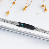Personalized Birthstone Engrave Name Bracelet Lovers' Bracelets & Bangles