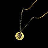 Personalized Birthstone Pendant with Engraved 1-3 Names Necklace for Women