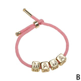 Personalized Rope Chain Bracelet for Women with Micro-Inlaid Zircon LOVE Charm