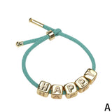 Personalized Rope Chain Bracelet for Women with Micro-Inlaid Zircon LOVE Charm