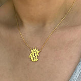 Personalized Monogram Name Necklace Stainless Steel Jewelry