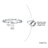 Personalized Chic Paper Clip Chain Bracelet