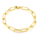 Personalized Chic Paper Clip Chain Bracelet