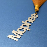 Personalized Arabic Bookmark with Golden Tassel, For Him