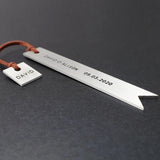 Personalized Engraved Metal Bookmark