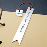 Personalized Engraved Metal Bookmark