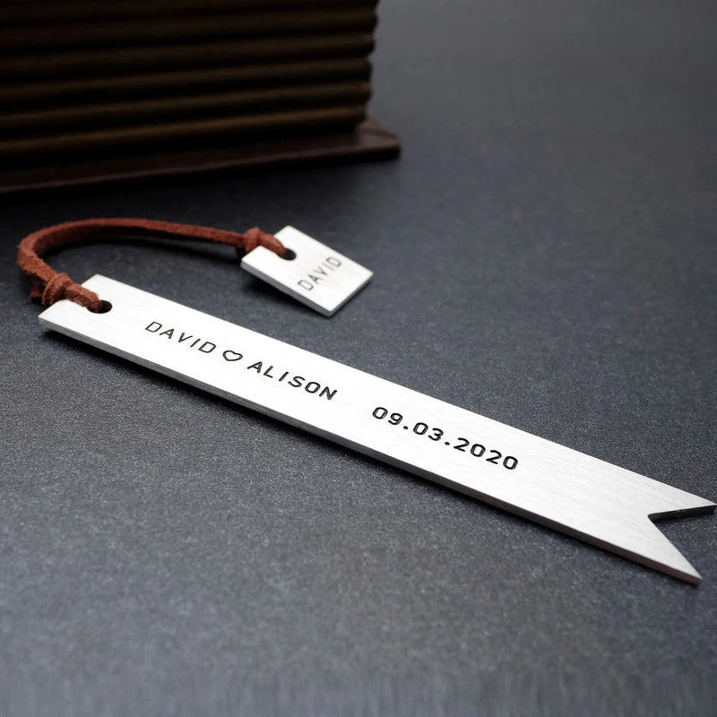 Personalized Engraved Metal Bookmark