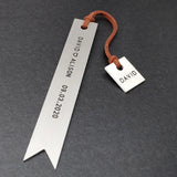 Personalized Engraved Metal Bookmark