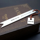 Personalized Engraved Metal Bookmark