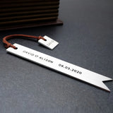 Personalized Engraved Metal Bookmark