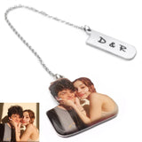 Custom Photo Engraved Bookmark with Names - Perfect Gift for Any Occasion