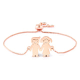 Personalized Kid Name Bracelet Stainless Steel Charm Bracelet