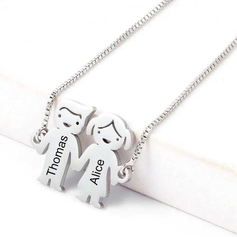 Personalized Kid Name Bracelet Stainless Steel Charm Bracelet