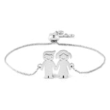 Personalized Kid Name Bracelet Stainless Steel Charm Bracelet