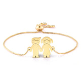 Personalized Kid Name Bracelet Stainless Steel Charm Bracelet