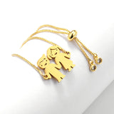 Personalized Kid Name Bracelet Stainless Steel Charm Bracelet